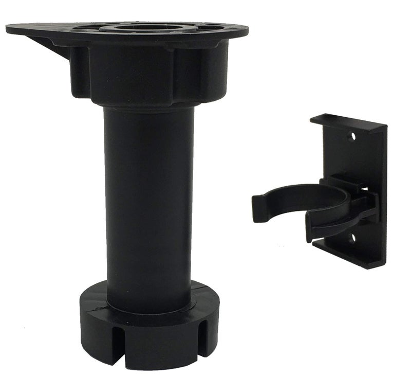 Desunia Cabinet Leveler Legs - 330 Lb. Capacity per Leg - Adjusts from 3 7/8" to 6" - 12 Pack - Image 1